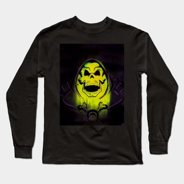 Skeletor Long Sleeve T-Shirt by fromthemindof